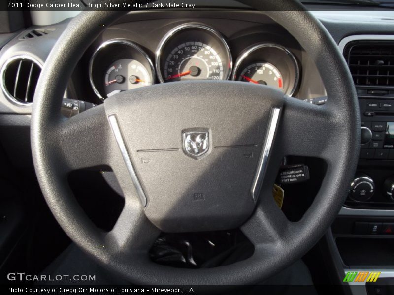 Bright Silver Metallic / Dark Slate Gray 2011 Dodge Caliber Heat