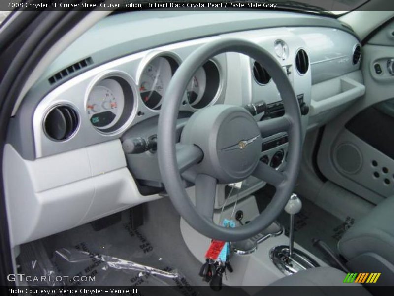 Brilliant Black Crystal Pearl / Pastel Slate Gray 2008 Chrysler PT Cruiser Street Cruiser Edition