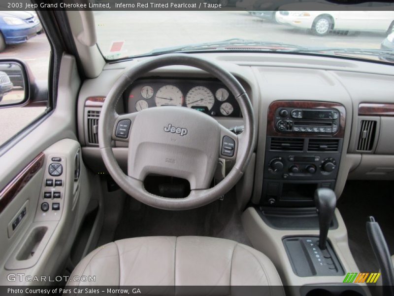 Inferno Red Tinted Pearlcoat / Taupe 2003 Jeep Grand Cherokee Limited