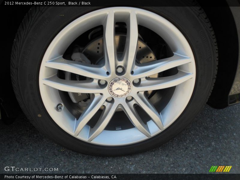 Black / Black 2012 Mercedes-Benz C 250 Sport