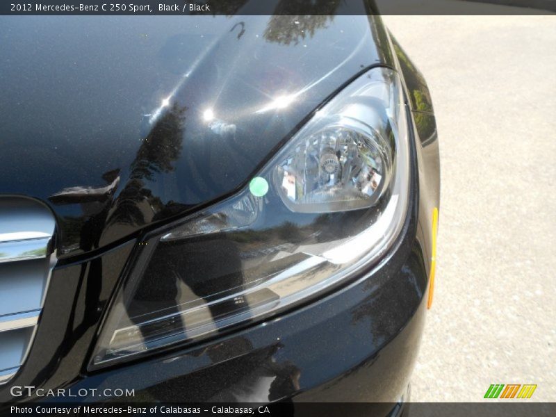 Black / Black 2012 Mercedes-Benz C 250 Sport