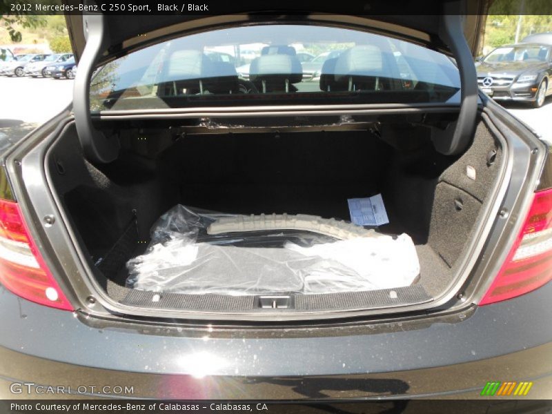 Black / Black 2012 Mercedes-Benz C 250 Sport