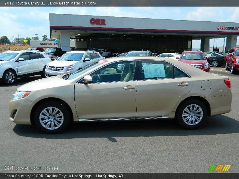 Sandy Beach Metallic / Ivory 2012 Toyota Camry LE