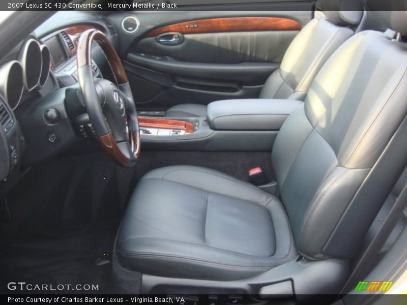Front Seat of 2007 SC 430 Convertible