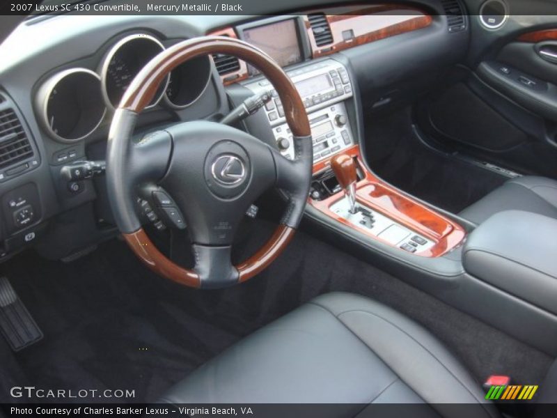 Black Interior - 2007 SC 430 Convertible 