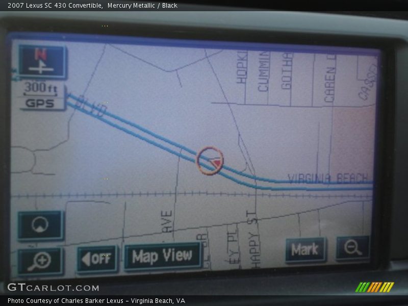 Navigation of 2007 SC 430 Convertible