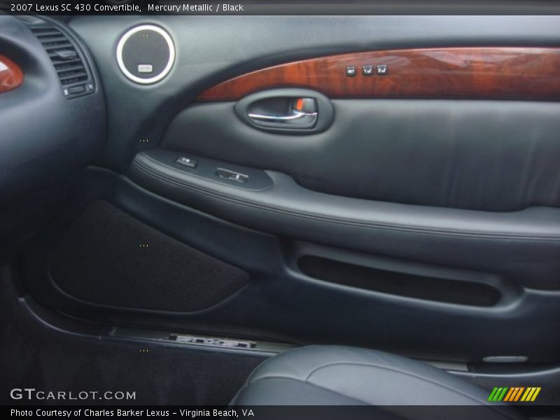 Mercury Metallic / Black 2007 Lexus SC 430 Convertible