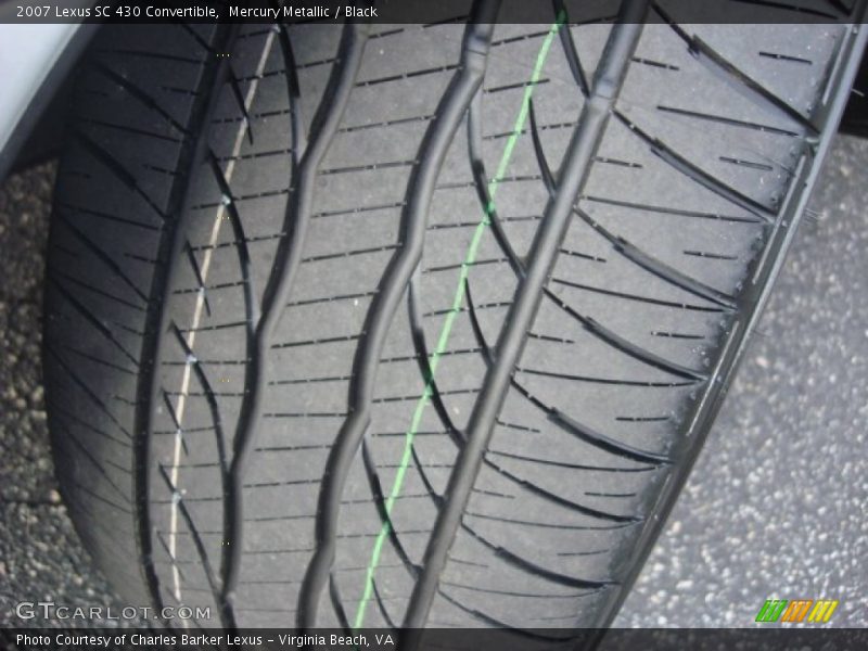 Mercury Metallic / Black 2007 Lexus SC 430 Convertible