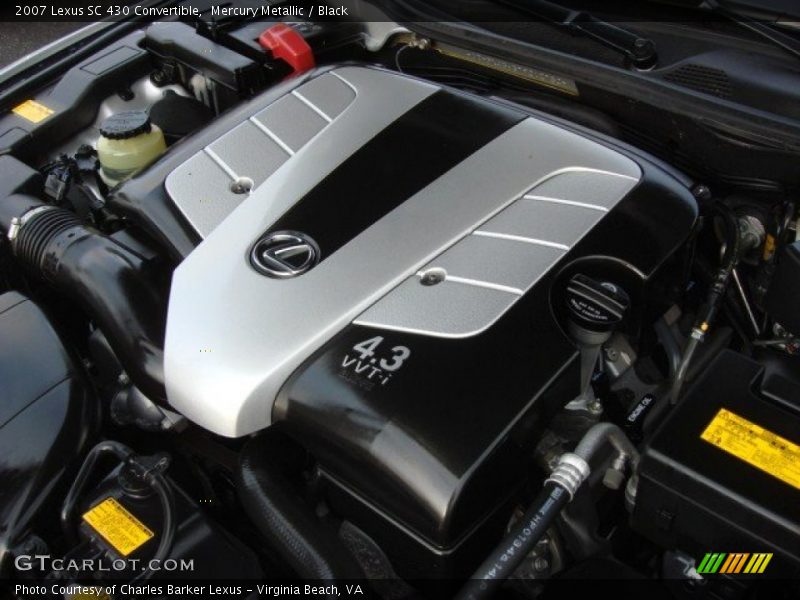  2007 SC 430 Convertible Engine - 4.3 Liter DOHC 32-Valve VVT-i V8