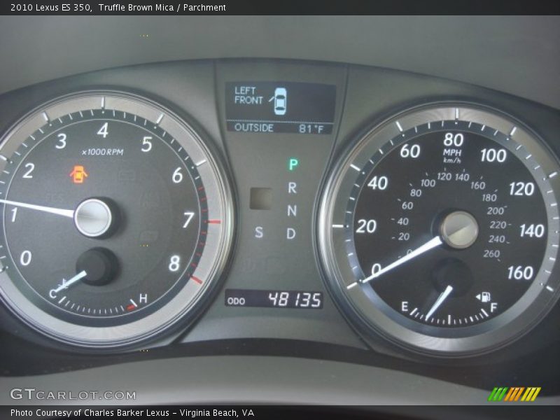  2010 ES 350 350 Gauges