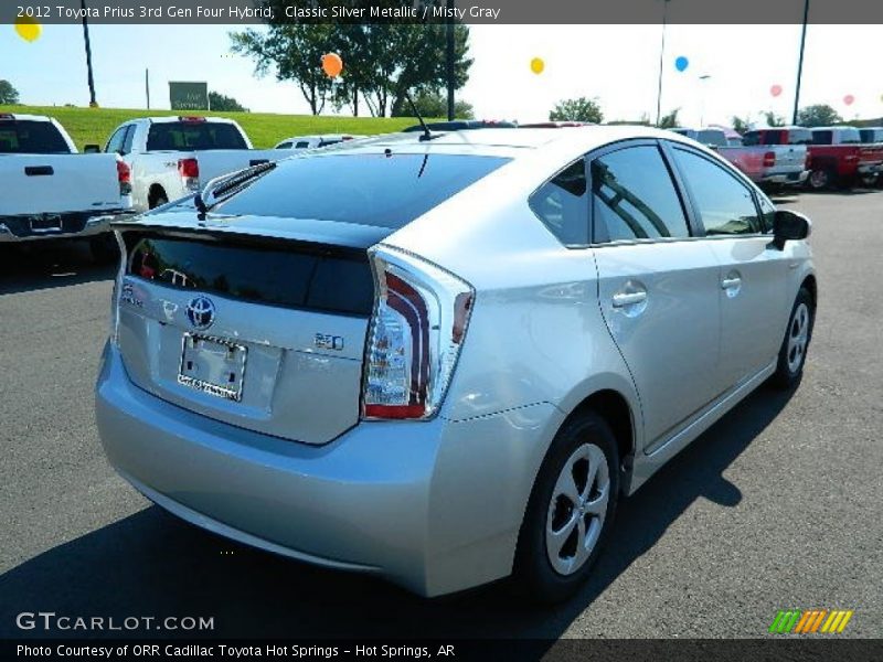 Classic Silver Metallic / Misty Gray 2012 Toyota Prius 3rd Gen Four Hybrid