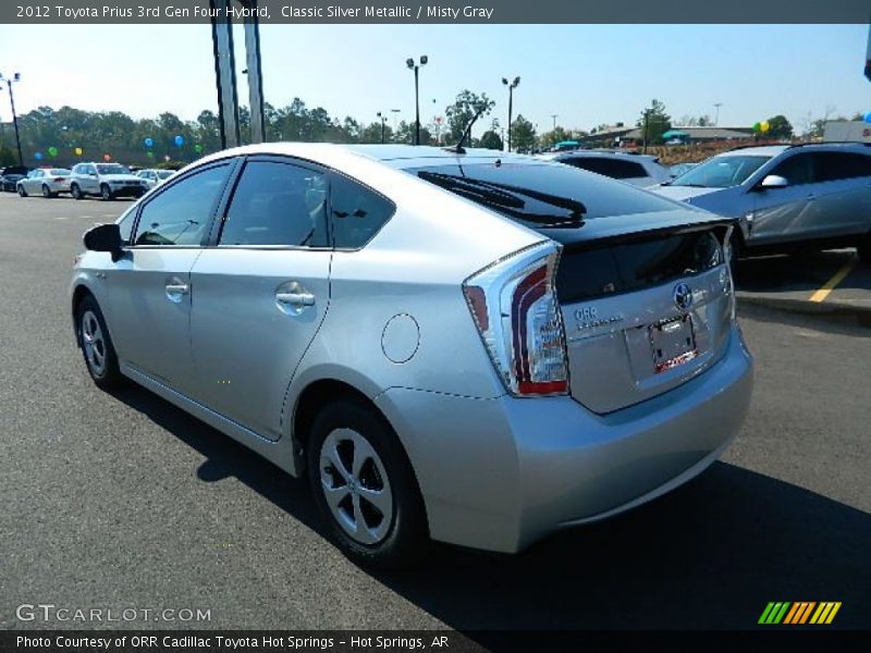 Classic Silver Metallic / Misty Gray 2012 Toyota Prius 3rd Gen Four Hybrid