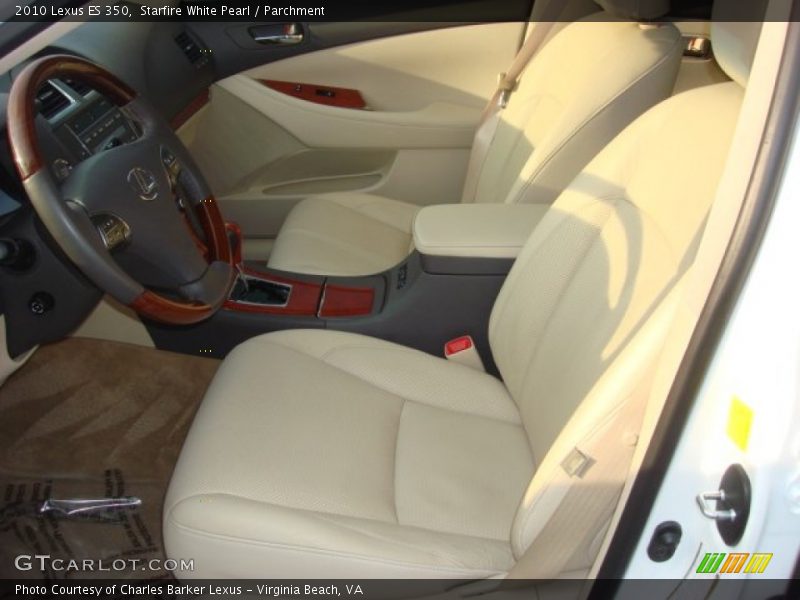 Front Seat of 2010 ES 350