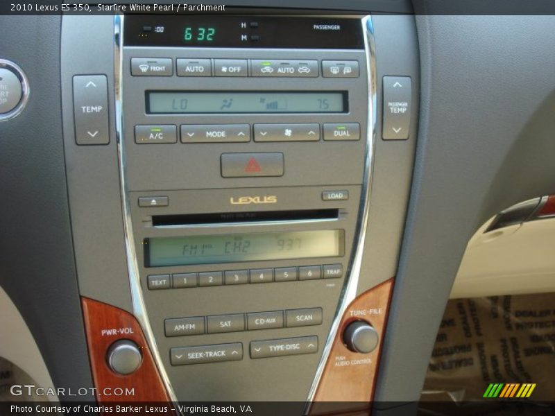 Controls of 2010 ES 350