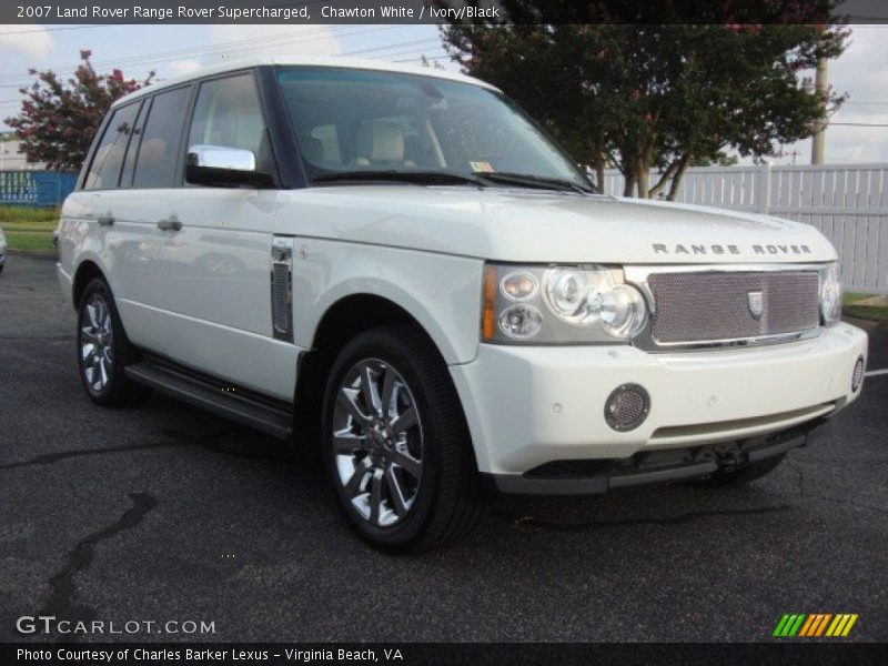 Chawton White / Ivory/Black 2007 Land Rover Range Rover Supercharged