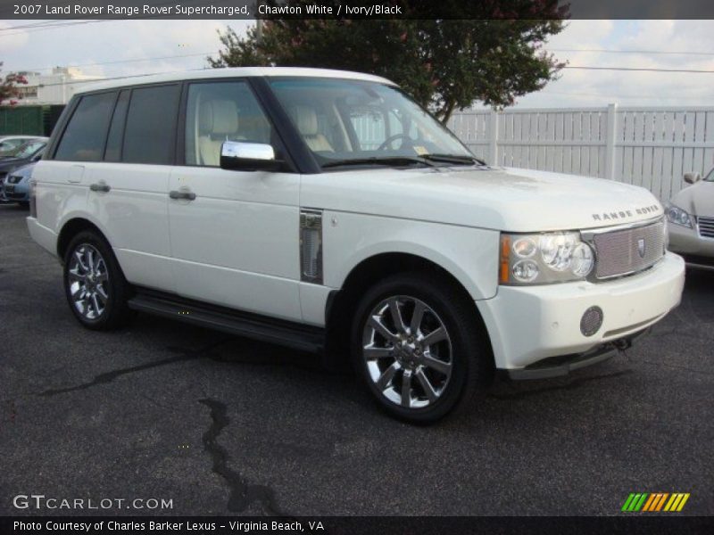 Chawton White / Ivory/Black 2007 Land Rover Range Rover Supercharged