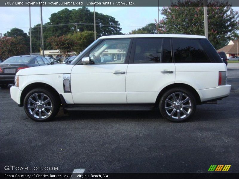 Chawton White / Ivory/Black 2007 Land Rover Range Rover Supercharged