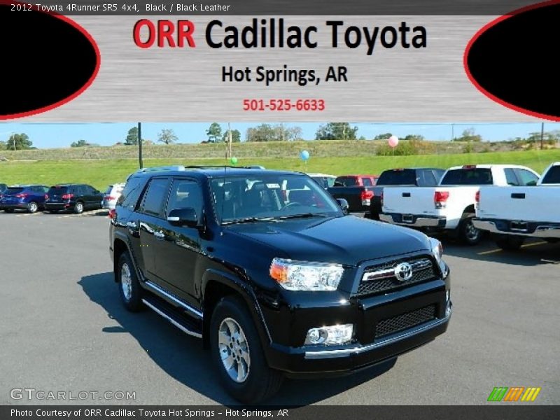 Black / Black Leather 2012 Toyota 4Runner SR5 4x4