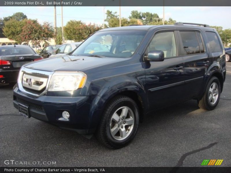 Bali Blue Pearl / Gray 2009 Honda Pilot EX-L