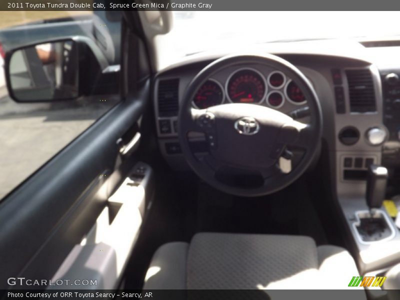 Spruce Green Mica / Graphite Gray 2011 Toyota Tundra Double Cab