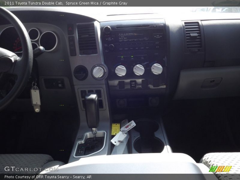Spruce Green Mica / Graphite Gray 2011 Toyota Tundra Double Cab
