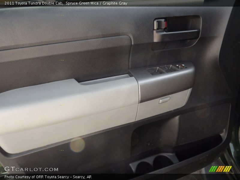 Spruce Green Mica / Graphite Gray 2011 Toyota Tundra Double Cab