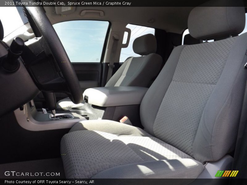 Spruce Green Mica / Graphite Gray 2011 Toyota Tundra Double Cab