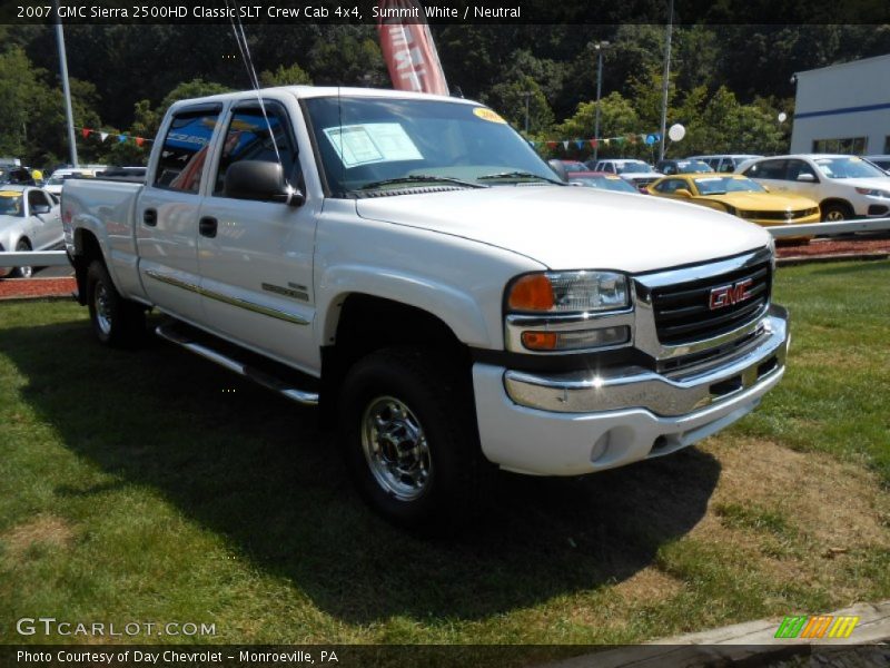 Summit White / Neutral 2007 GMC Sierra 2500HD Classic SLT Crew Cab 4x4