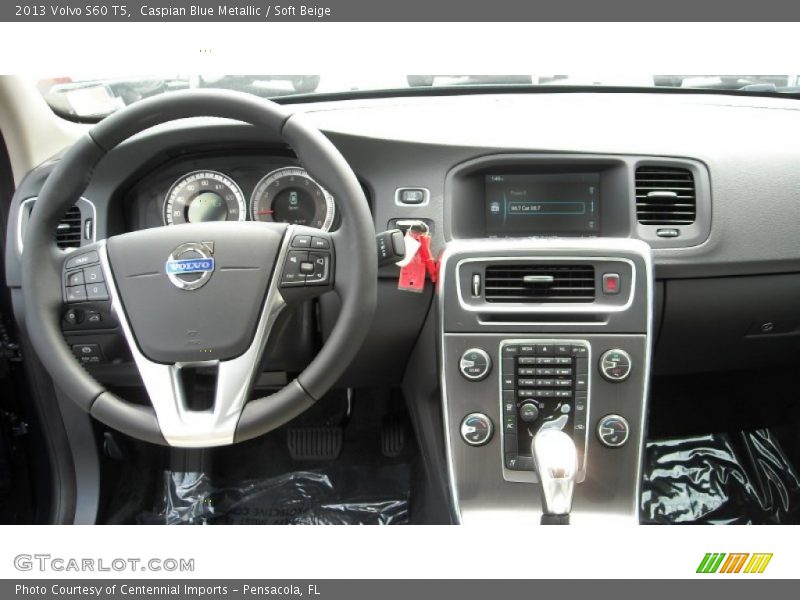 Caspian Blue Metallic / Soft Beige 2013 Volvo S60 T5