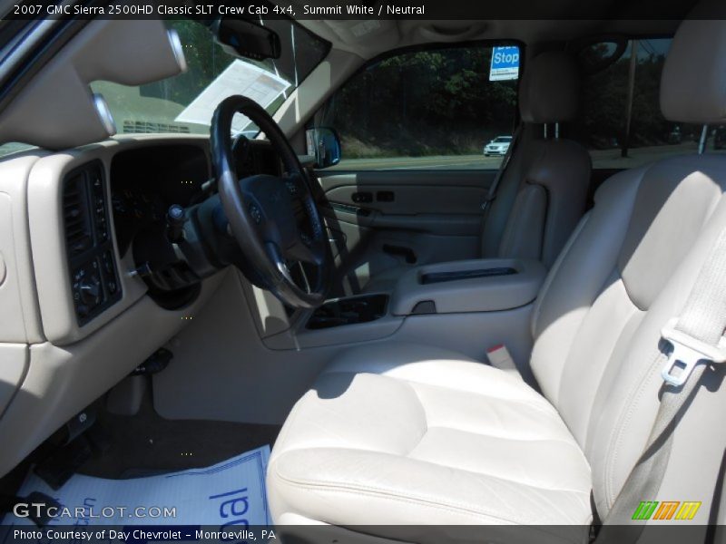 Summit White / Neutral 2007 GMC Sierra 2500HD Classic SLT Crew Cab 4x4