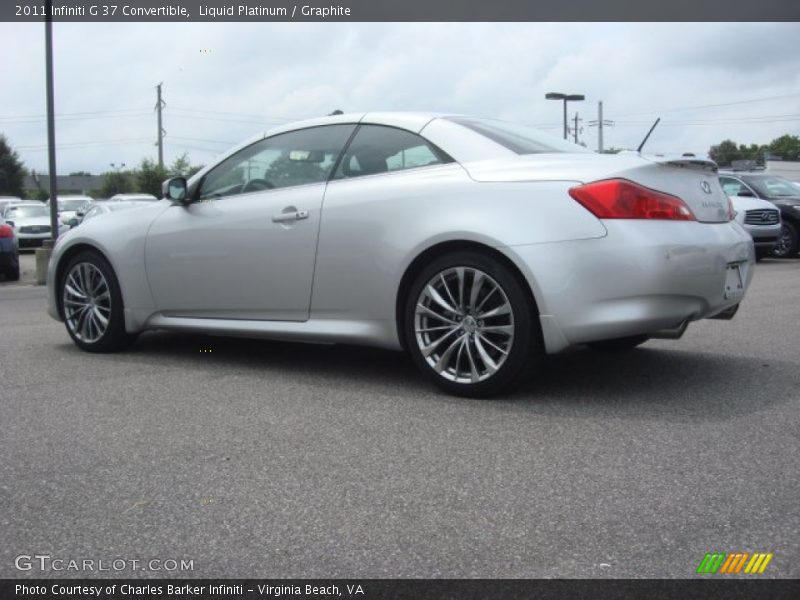 Liquid Platinum / Graphite 2011 Infiniti G 37 Convertible