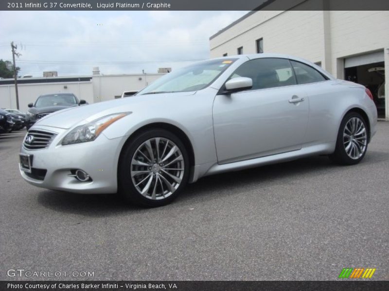 Liquid Platinum / Graphite 2011 Infiniti G 37 Convertible