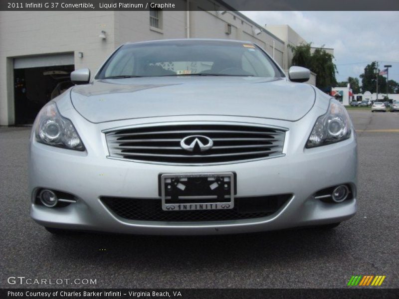Liquid Platinum / Graphite 2011 Infiniti G 37 Convertible