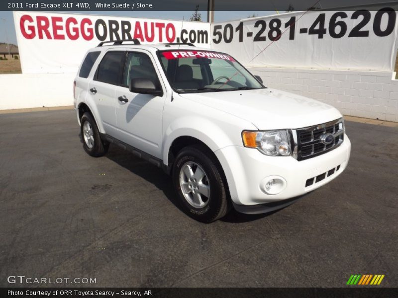 White Suede / Stone 2011 Ford Escape XLT 4WD