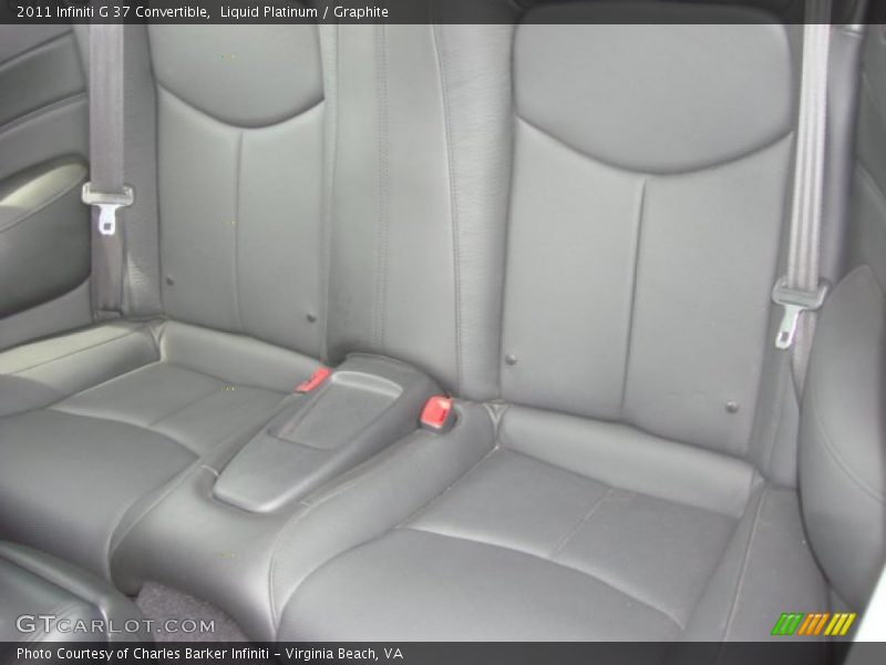 Rear Seat of 2011 G 37 Convertible