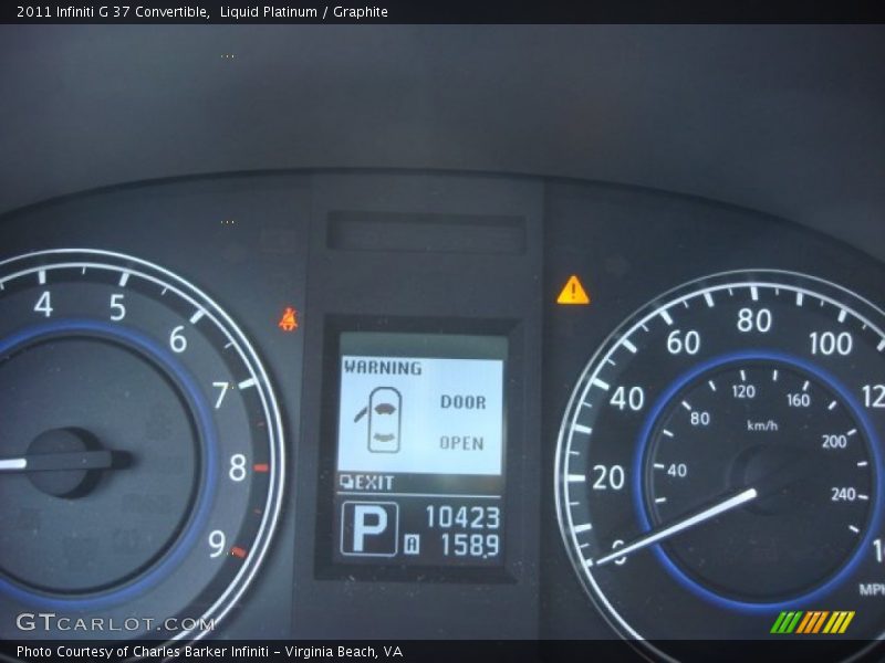 Liquid Platinum / Graphite 2011 Infiniti G 37 Convertible
