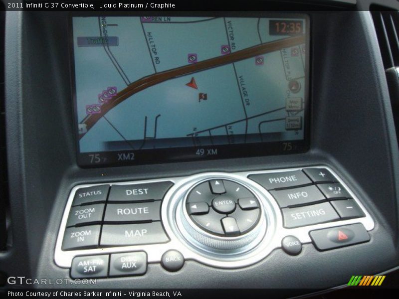 Navigation of 2011 G 37 Convertible