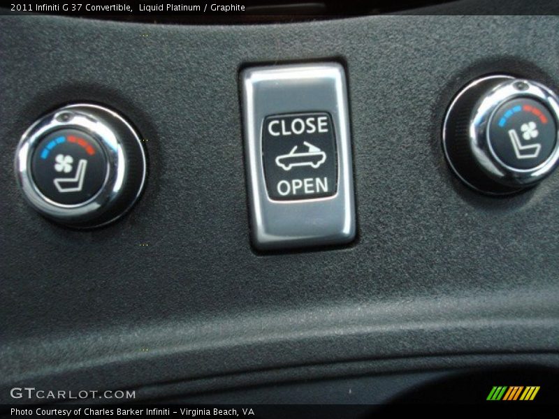 Controls of 2011 G 37 Convertible