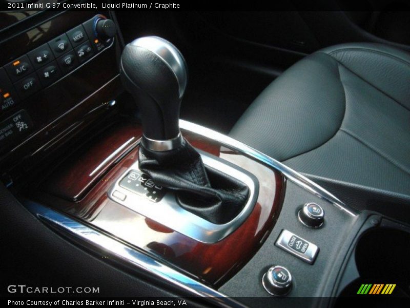  2011 G 37 Convertible 7 Speed ASC Automatic Shifter
