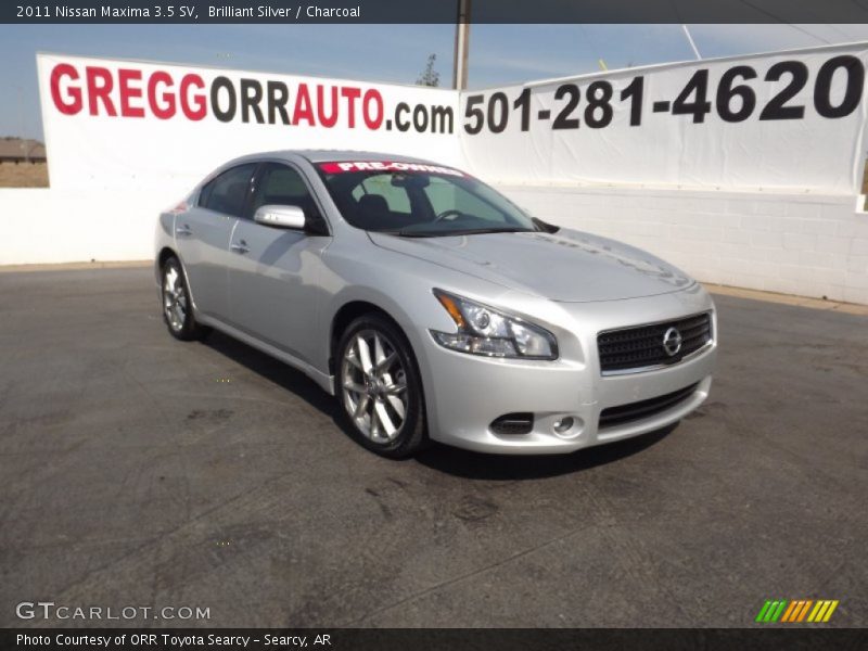 Brilliant Silver / Charcoal 2011 Nissan Maxima 3.5 SV