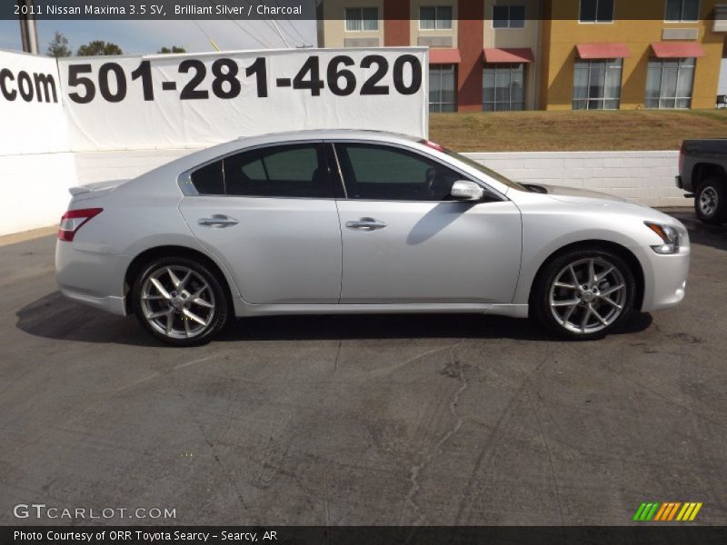 Brilliant Silver / Charcoal 2011 Nissan Maxima 3.5 SV