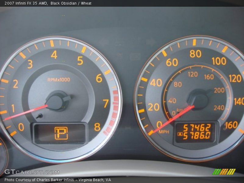 Black Obsidian / Wheat 2007 Infiniti FX 35 AWD