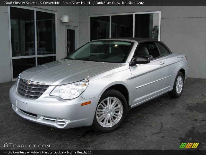 Bright Silver Metallic / Dark Slate Gray/Light Slate Gray 2008 Chrysler Sebring LX Convertible