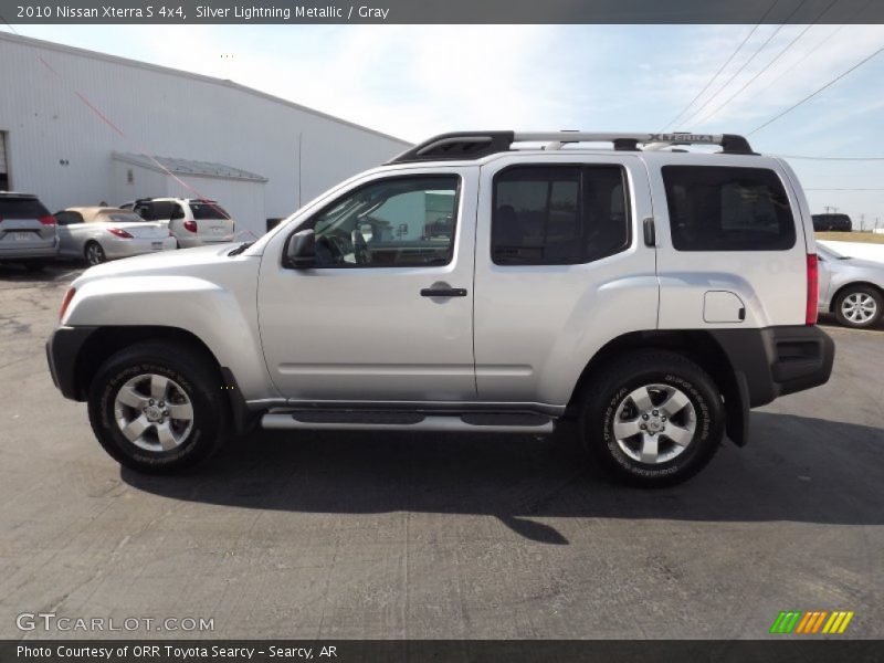 Silver Lightning Metallic / Gray 2010 Nissan Xterra S 4x4
