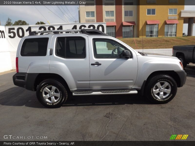 Silver Lightning Metallic / Gray 2010 Nissan Xterra S 4x4