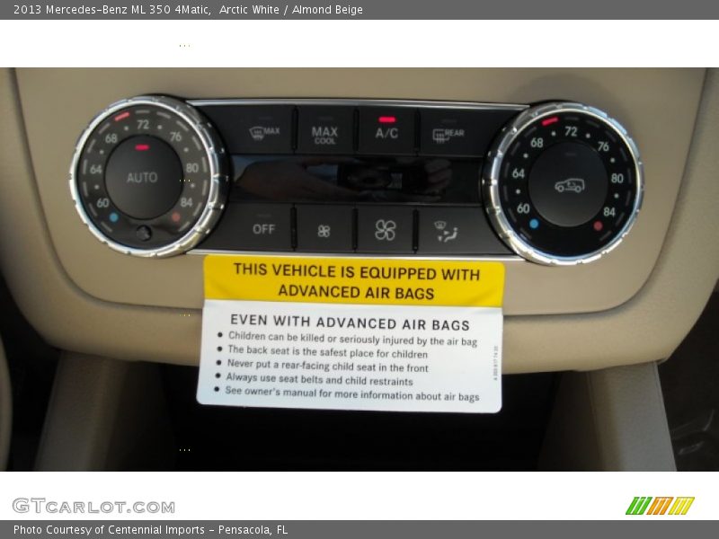 Arctic White / Almond Beige 2013 Mercedes-Benz ML 350 4Matic