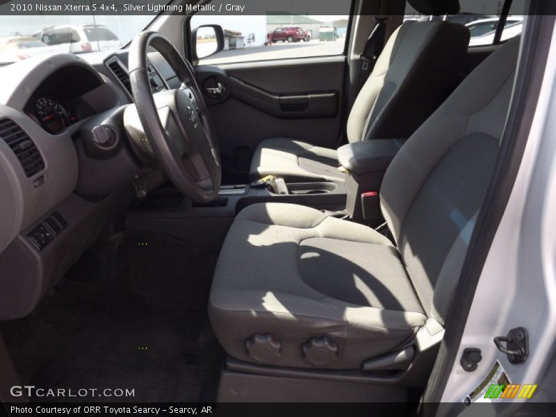Silver Lightning Metallic / Gray 2010 Nissan Xterra S 4x4