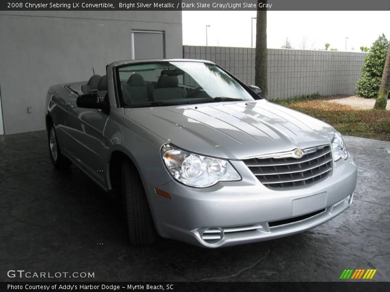 Bright Silver Metallic / Dark Slate Gray/Light Slate Gray 2008 Chrysler Sebring LX Convertible