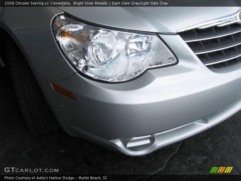 Bright Silver Metallic / Dark Slate Gray/Light Slate Gray 2008 Chrysler Sebring LX Convertible