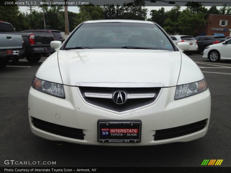 White Diamond Pearl / Camel 2006 Acura TL 3.2